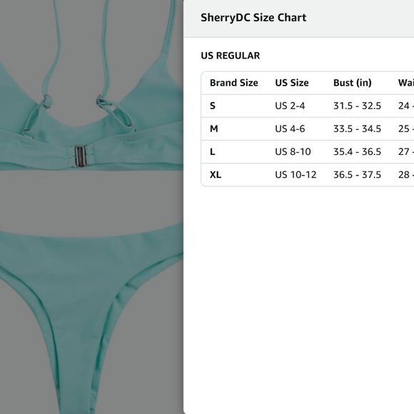 Brazilian Thong Bikini Swimsuit Bathing Suit - Picture 4 of 5